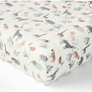 Pottery Barn Kids Animal Safari TENCEL Crib Fitted Sheet